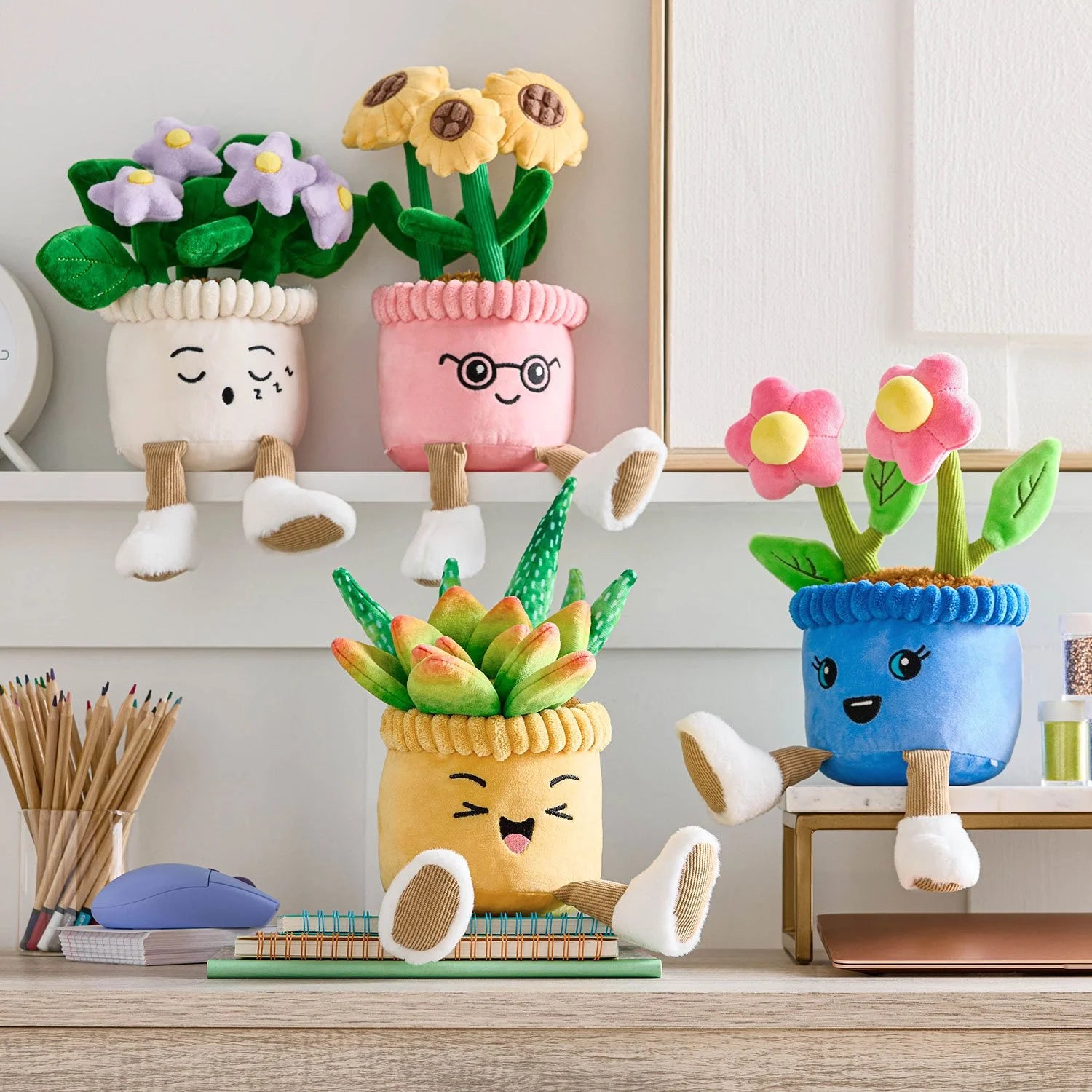 Member's Mark Happy Plants Plush, 4 pk. - Bellso